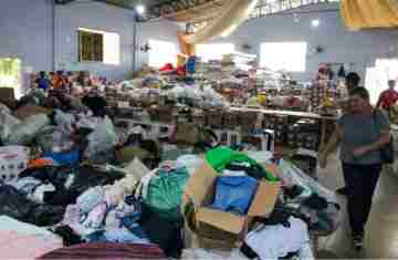 Após Estado arrecadar 248 toneladas, campanha para Rio Bonito do Iguaçu se volta aos materiais de construção